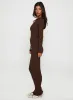 Gyselle Long Sleeve Maxi Dress Brown sold by Princess Polly