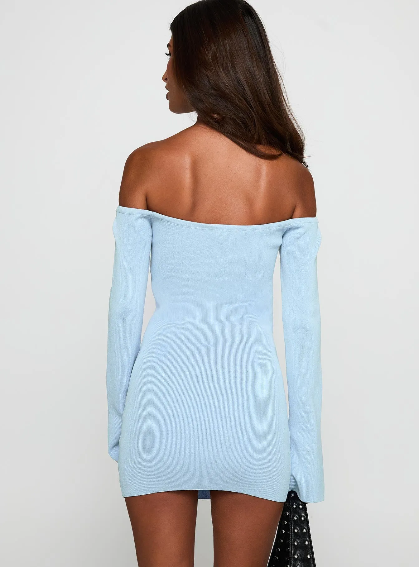 Parisa Long Sleeve Mini Dress Blue sold by Princess Polly product image thumbnail 5