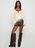 Hyacinthe Long Sleeve Top Cream sold by Princess Polly