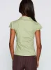 Crowd Control Collared Top Sage sold by Princess Polly
