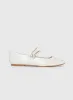 Billini Finnegan Ballet Flats Bone Patent sold by Princess Polly