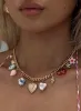 Get Closer Charm Necklace Gold sold by Princess Polly