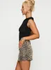 So Confident Mini Skirt Tiger sold by Princess Polly