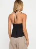 Gadot Halter Top Black sold by Princess Polly