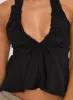 Gadot Halter Top Black sold by Princess Polly