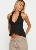 Gadot Halter Top Black sold by Princess Polly