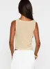 Pretty Little Fears Cowl Neck Top Beige sold by Princess Polly