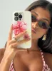 Hibiscus Heart Iphone Case Pink sold by Princess Polly