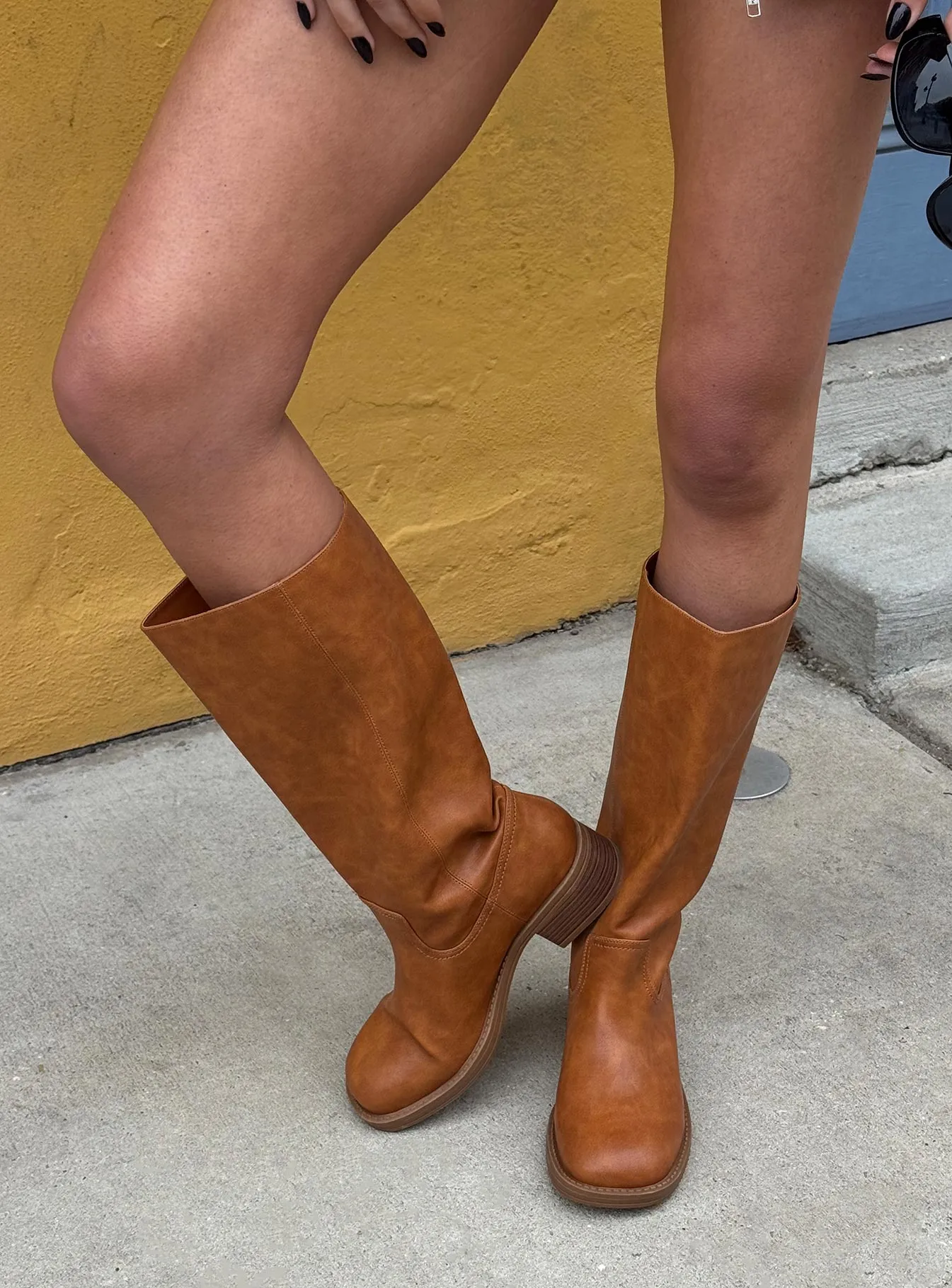 Madisson Knee High Boots Brown sold by Princess Polly