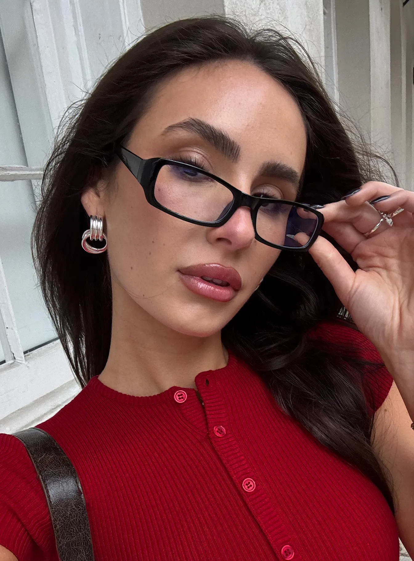 Siren Blue Light Glasses Black sold by Princess Polly