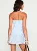 Archetype Strapless Mini Dress Blue Stripe sold by Princess Polly