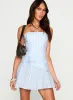 Archetype Strapless Mini Dress Blue Stripe sold by Princess Polly