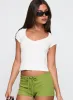 Lovely Day V Neck Top White sold by Princess Polly