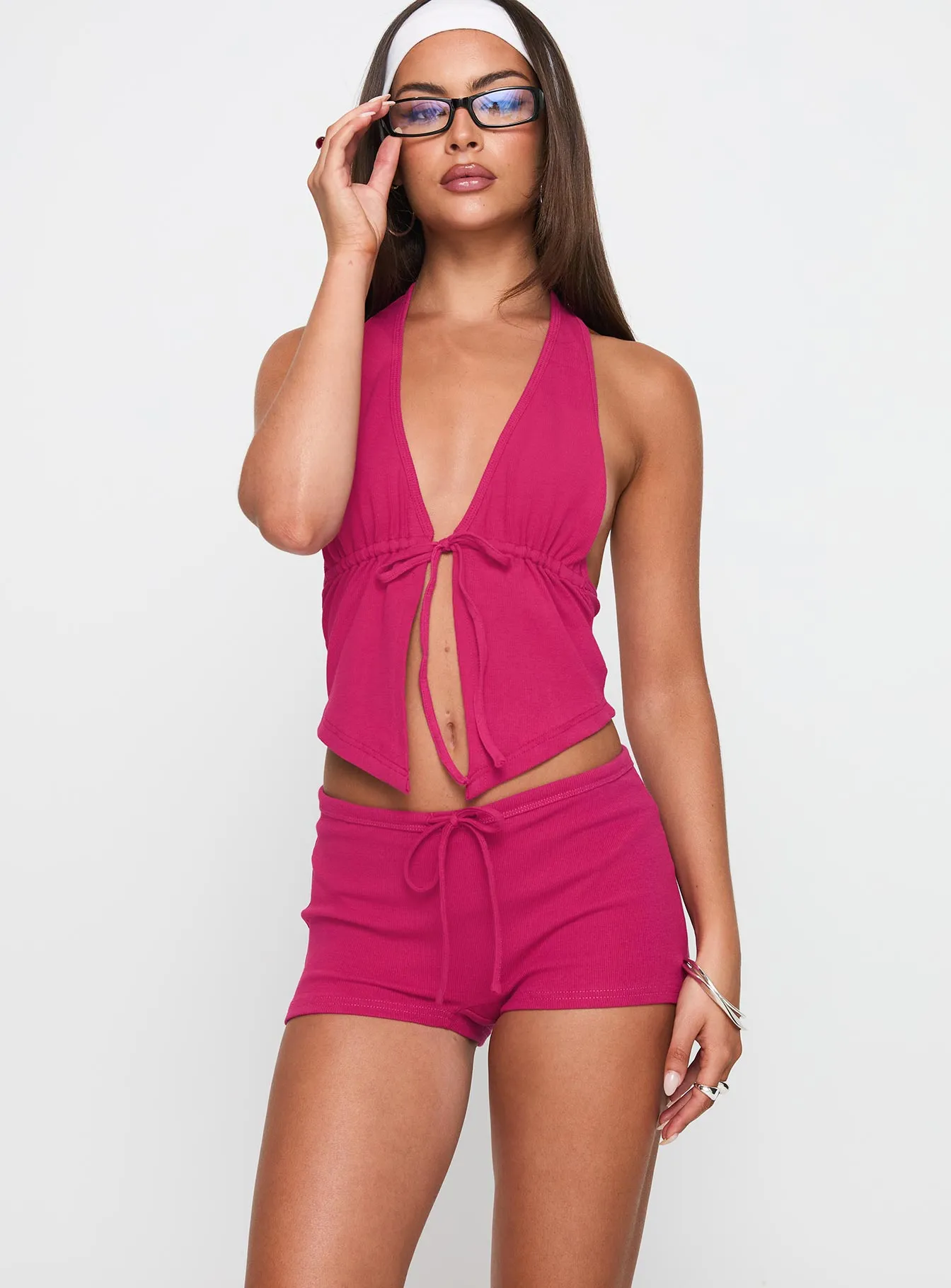 Gracious Low Rise Mini Short Pink sold by Princess Polly product image thumbnail 2