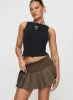 Fantasies Pleated Mini Skort Grey sold by Princess Polly