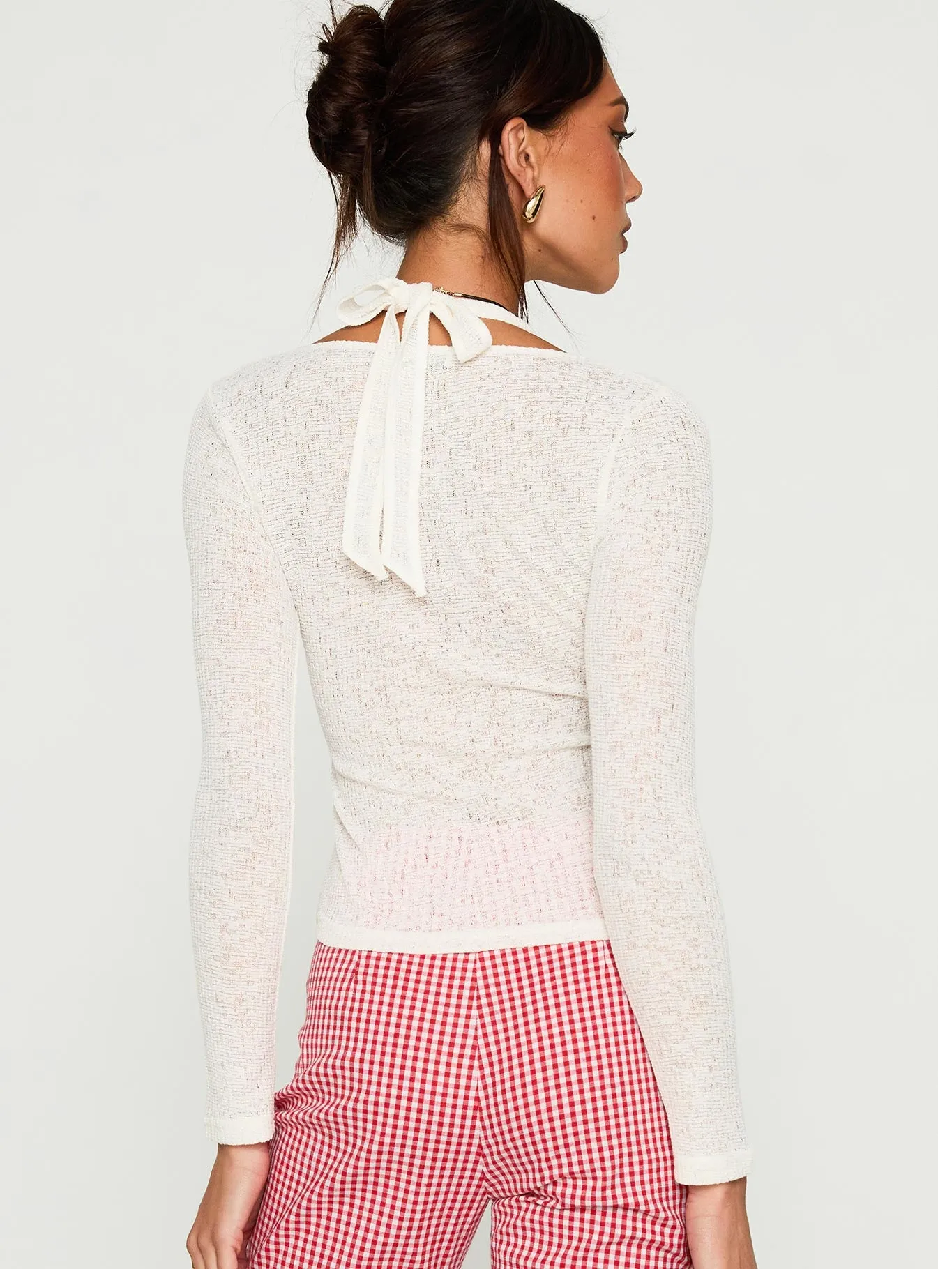 Levitating Long Sleeve Top White sold by Princess Polly product image thumbnail 5