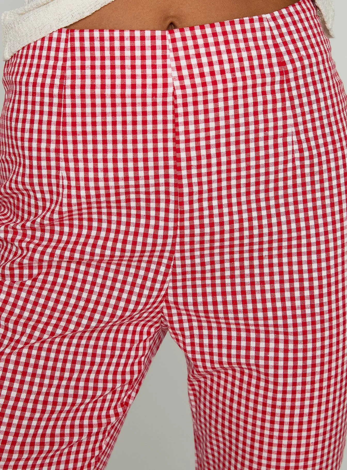 Mignonette Capri Pant Red Gingham sold by Princess Polly product image thumbnail 5