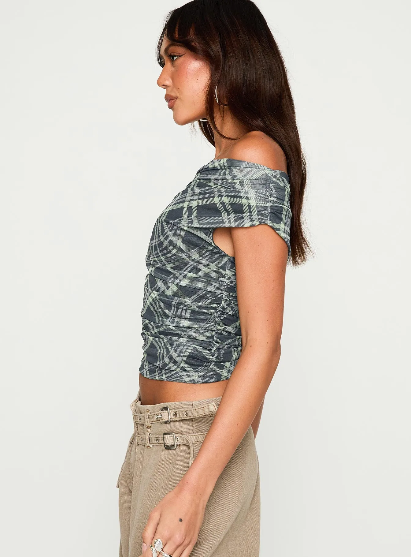 Sweet Embrace Off Shoulder Top Multi sold by Princess Polly product image thumbnail 4