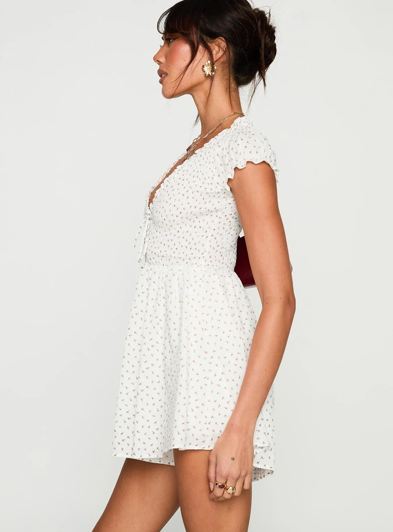 Sweet Talk Playsuit White Floral sold by Princess Polly product image thumbnail 4