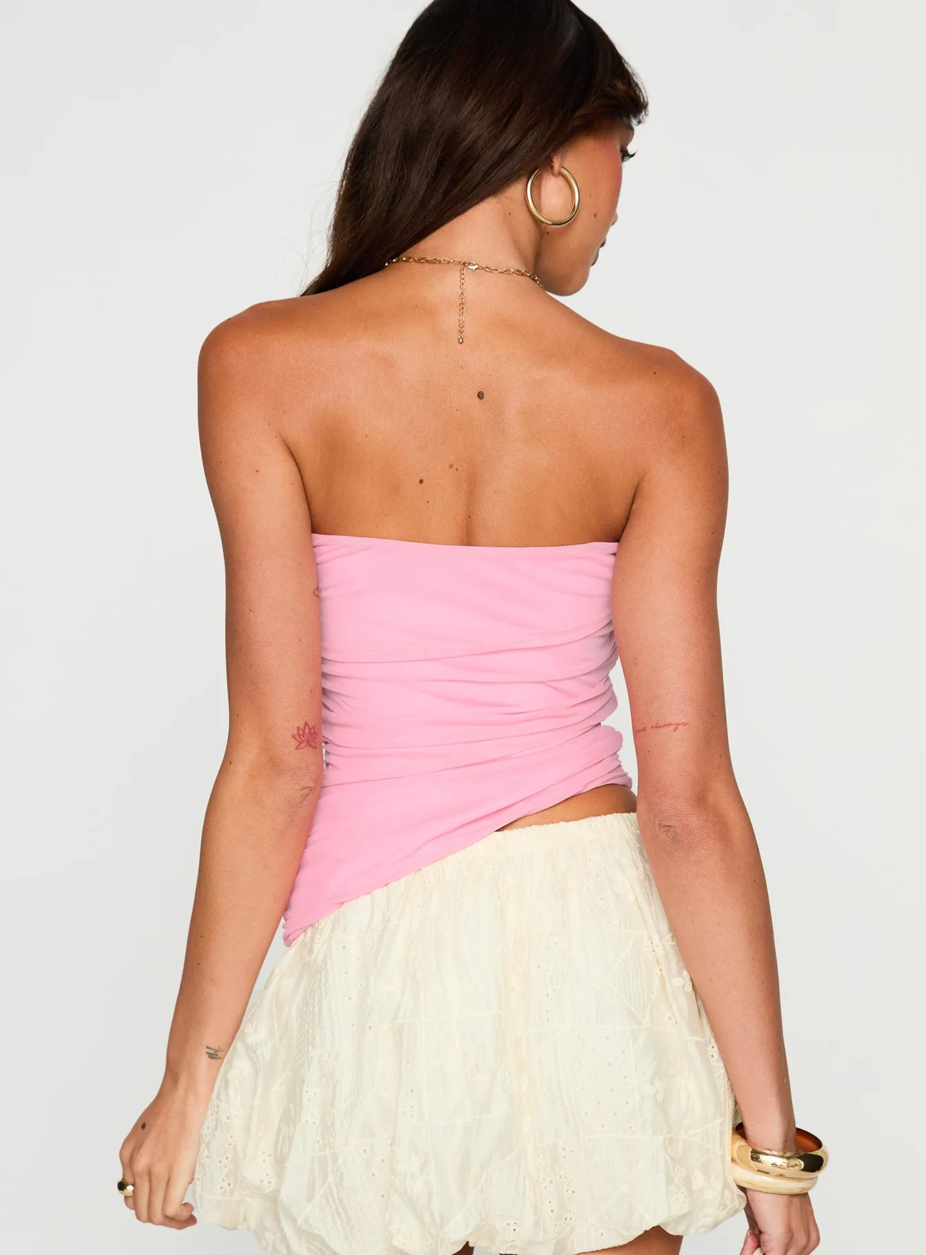 Reminisce Strapless Hardware Detail Top Pink sold by Princess Polly product image thumbnail 5