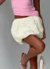 Cloudia Bubble Hem Mini Skirt Cream sold by Princess Polly