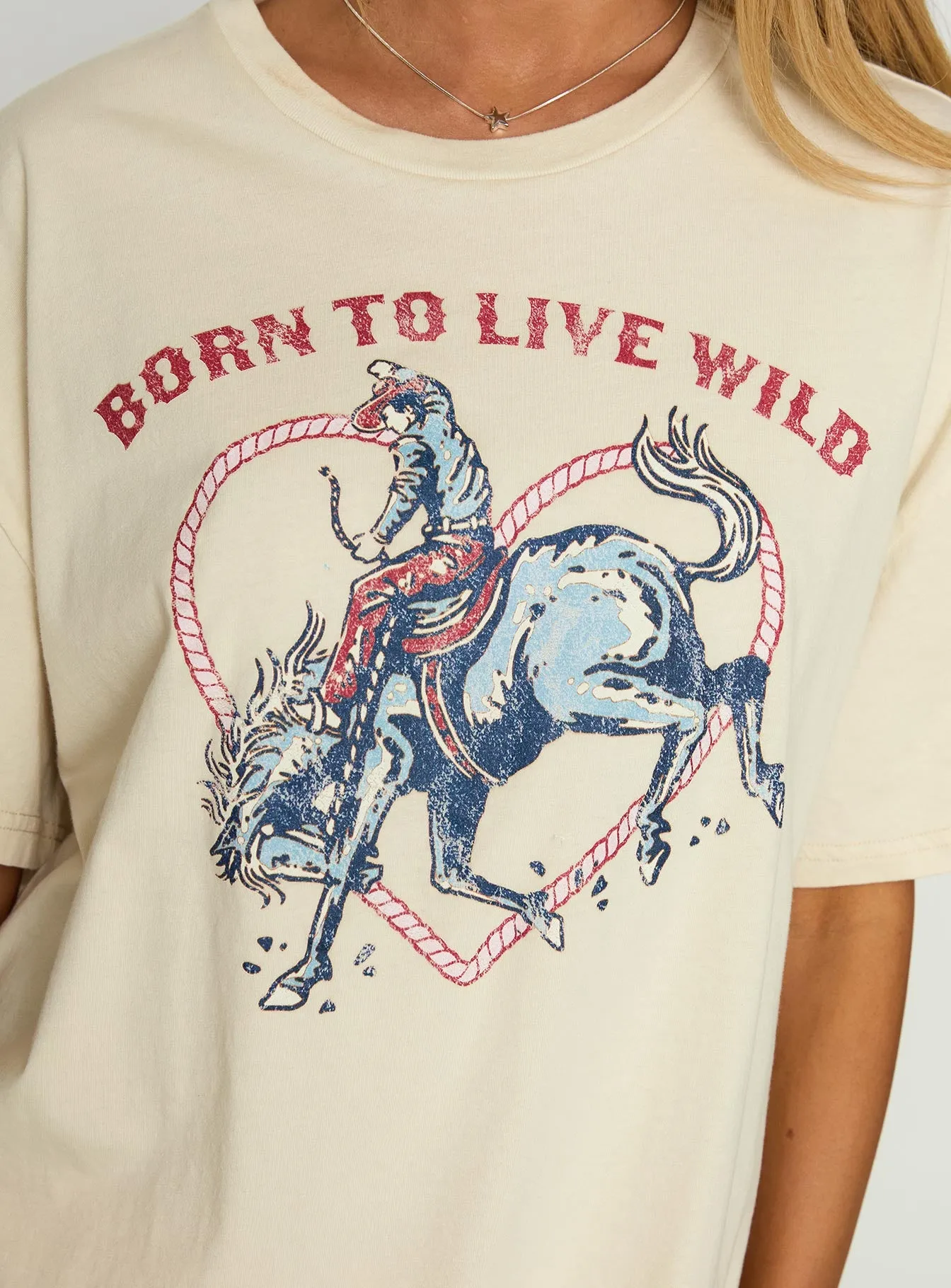 Born To Live Wild Graphic Top White sold by Princess Polly product image thumbnail 5