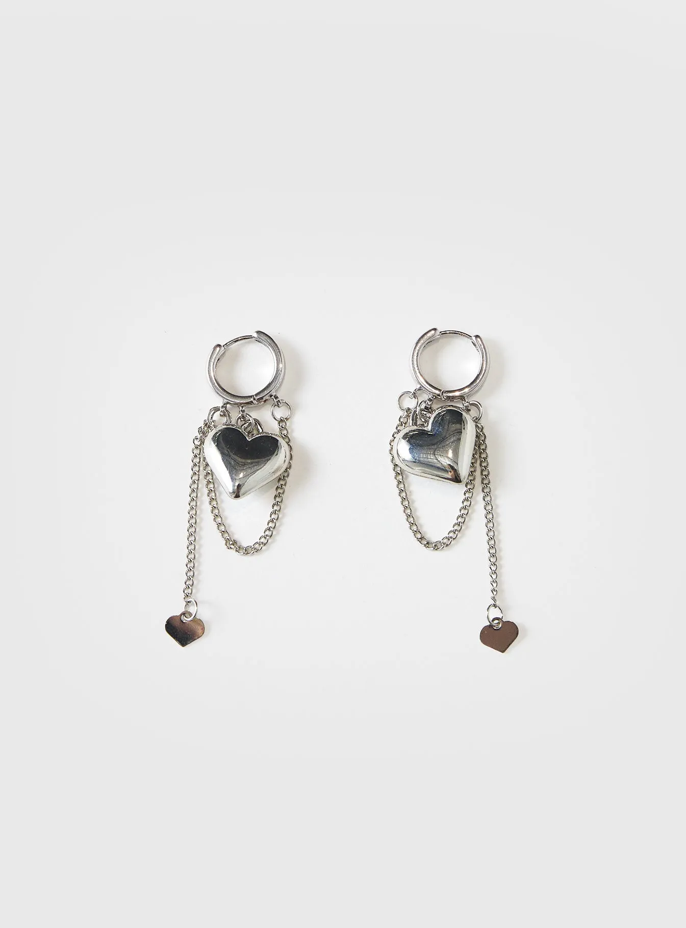 We Found Love Earrings Silver sold by Princess Polly product image thumbnail 3