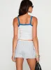 Merrilaine Micro Shorts Blue / White Stripe sold by Princess Polly
