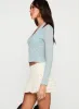 Levitating Long Sleeve Top Blue sold by Princess Polly