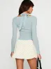 Levitating Long Sleeve Top Blue sold by Princess Polly
