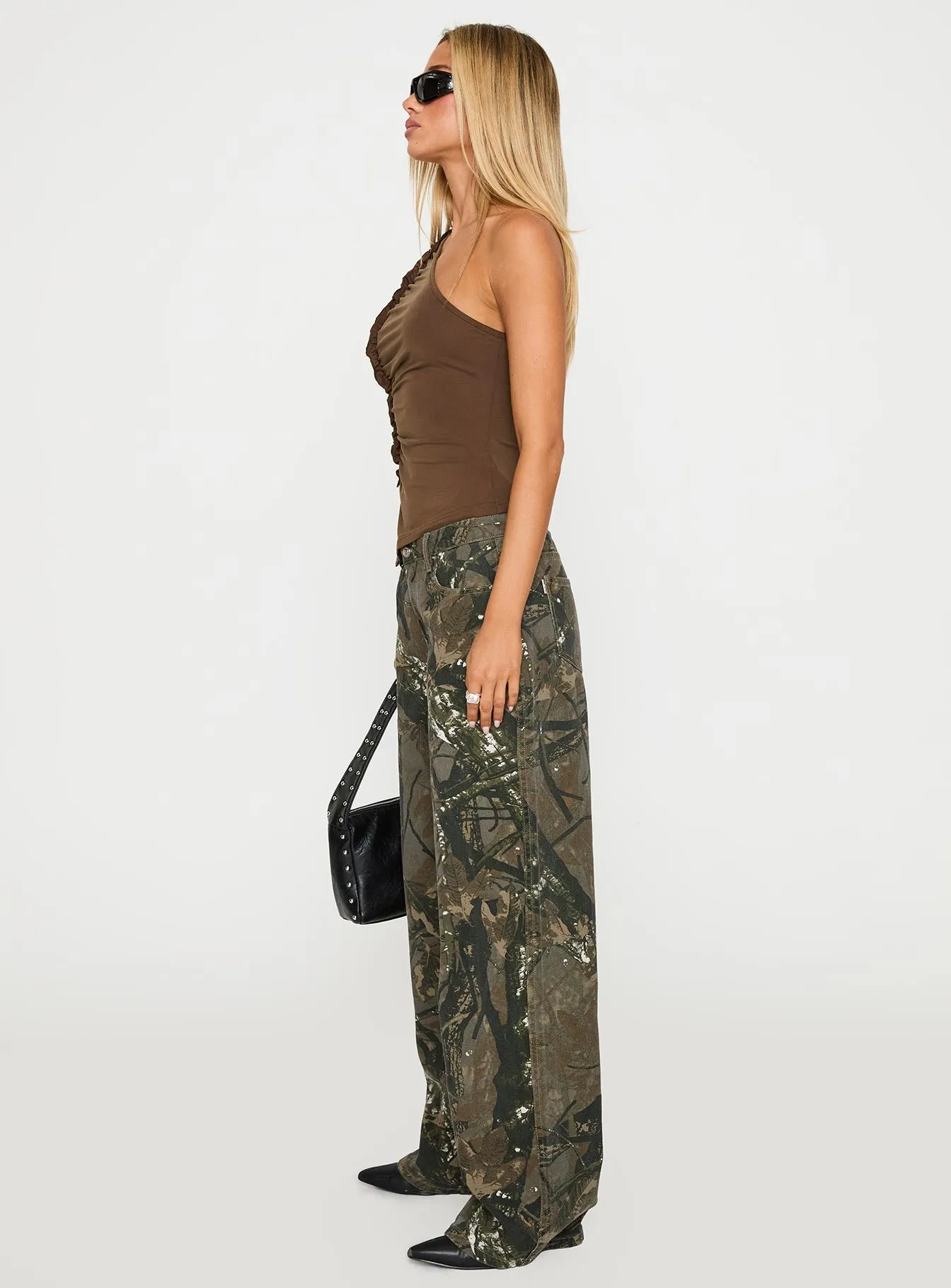 Raiders Mid Rise Straight Leg Cargo Jeans Camouflage sold by Princess Polly product image thumbnail 3