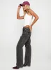 Better Half Low Rise Straight Leg Jeans Charcoal sold by Princess Polly