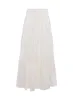 Silver Soul Embroidered Maxi Skirt Cream sold by Princess Polly