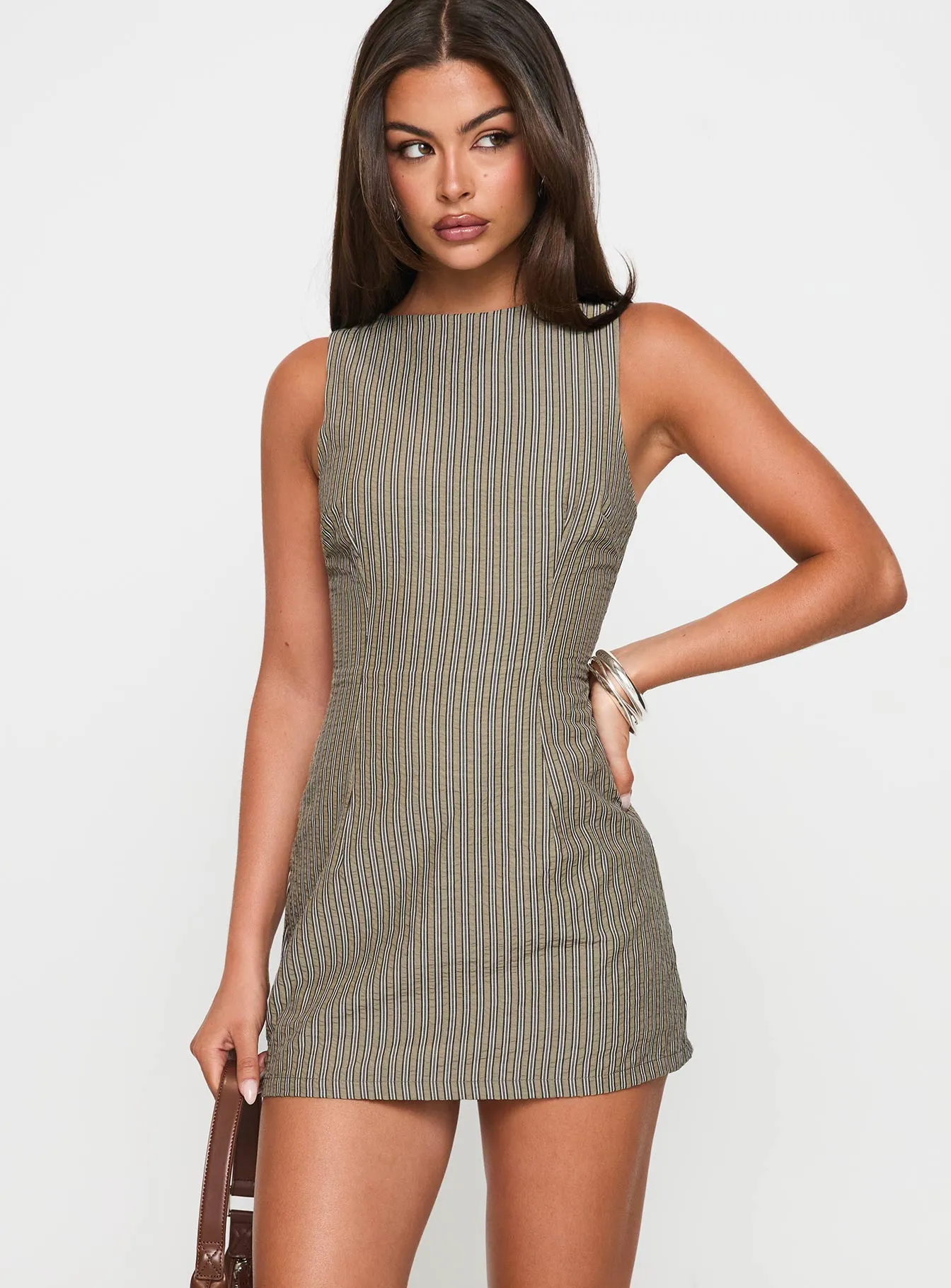 Yumiko Romper Green Stripe sold by Princess Polly product image thumbnail 2