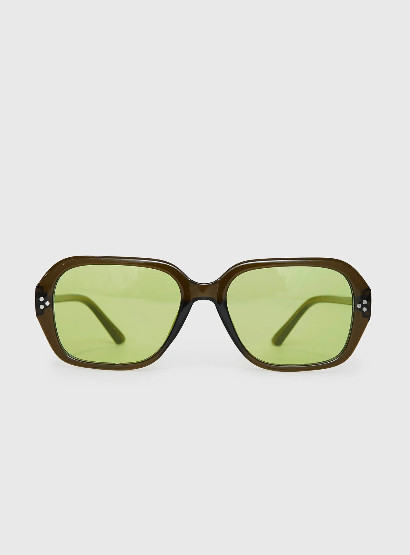 Carolena Sunglasses Olive sold by Princess Polly product image thumbnail 2
