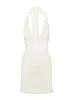 Youthful Spirit Halter Mini Dress Cream sold by Princess Polly