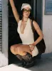 Youthful Spirit Halter Mini Dress Cream sold by Princess Polly