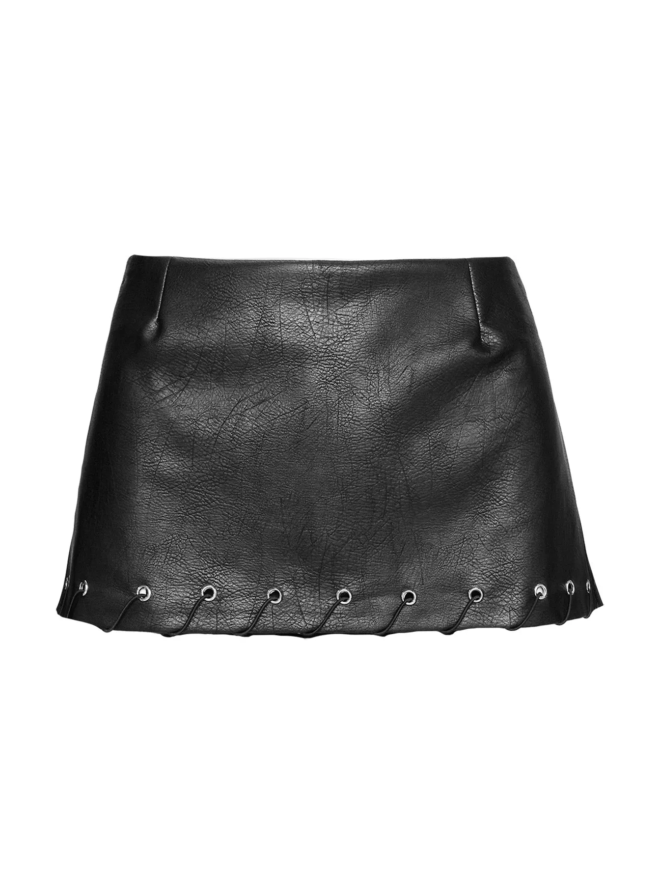 Captivated Faux Leather Skort Black sold by Princess Polly product image thumbnail 5