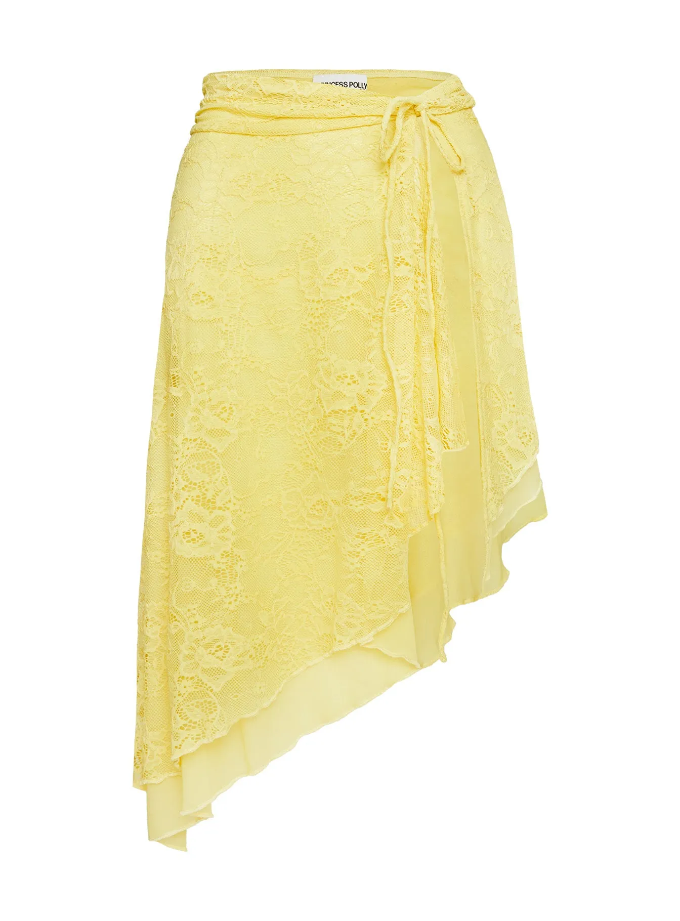 Fantasize Lace Midi Skirt Yellow sold by Princess Polly product image thumbnail 5