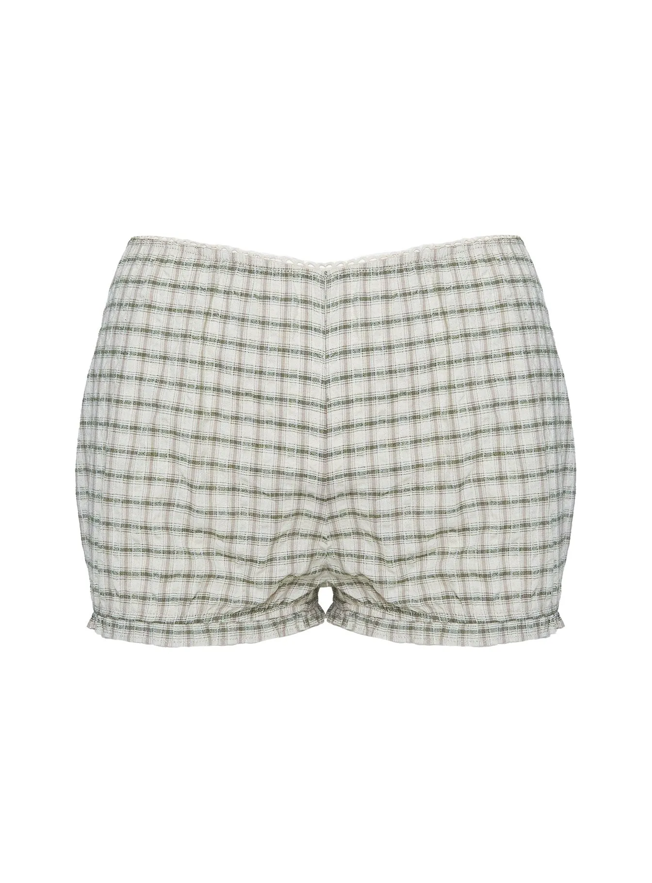 Mousie Micro Shorts Cream Plaid sold by Princess Polly product image thumbnail 5