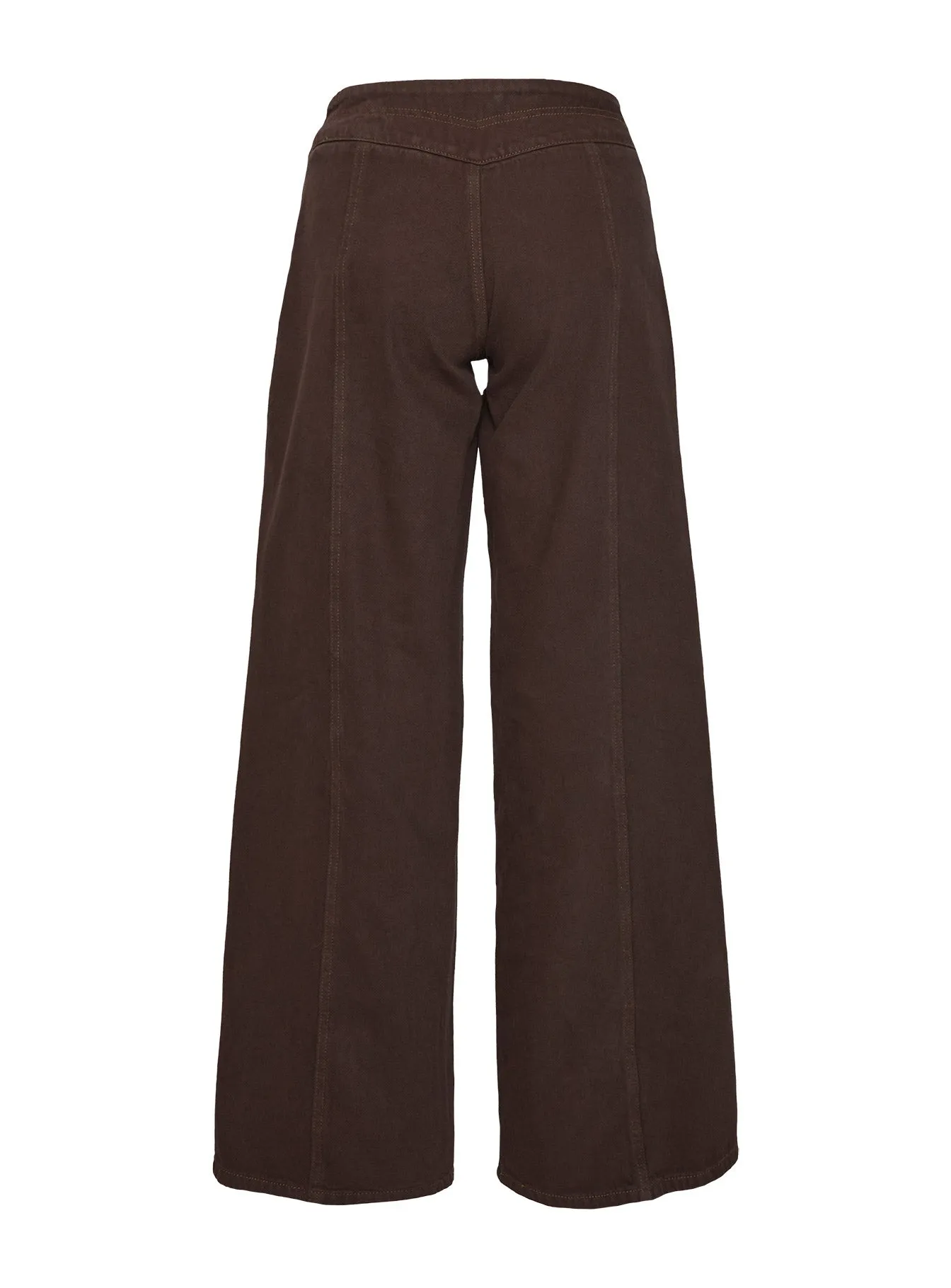 Bystander Lace Up Pants Brown sold by Princess Polly product image thumbnail 4