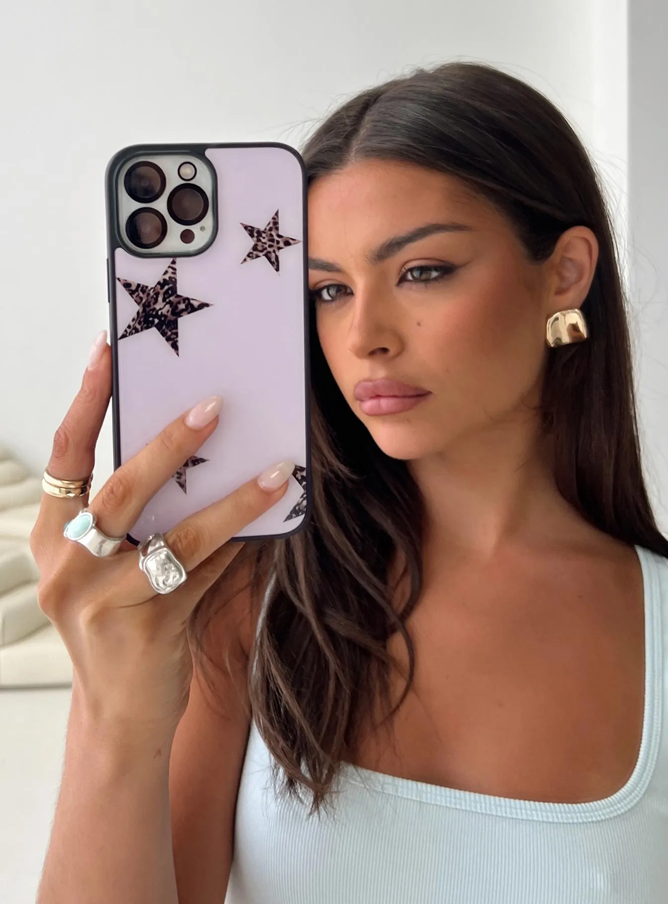 Unfolding iPhone Case Pink / Leopard sold by Princess Polly