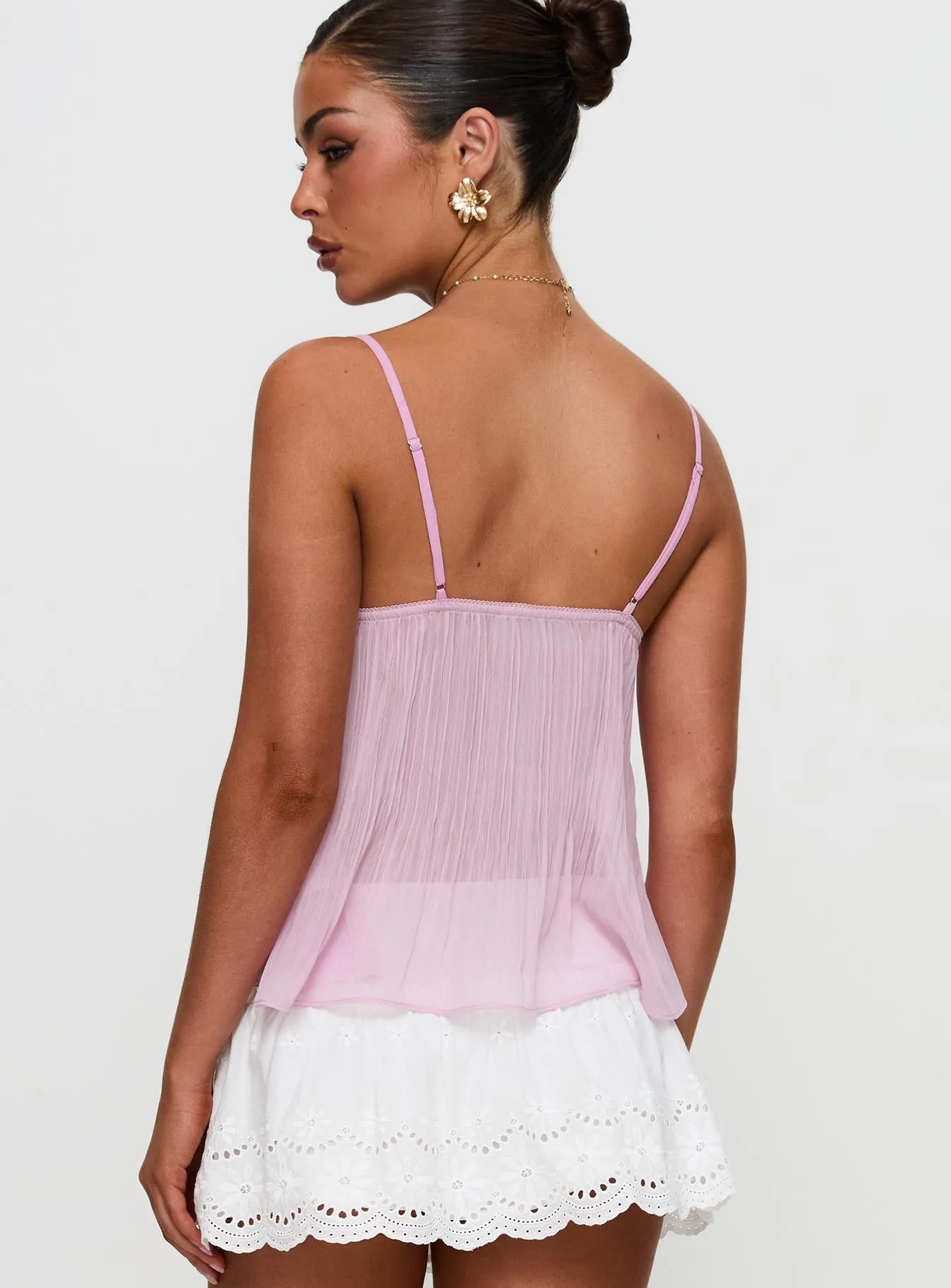 Zami Pleat Top Pink sold by Princess Polly product image thumbnail 5