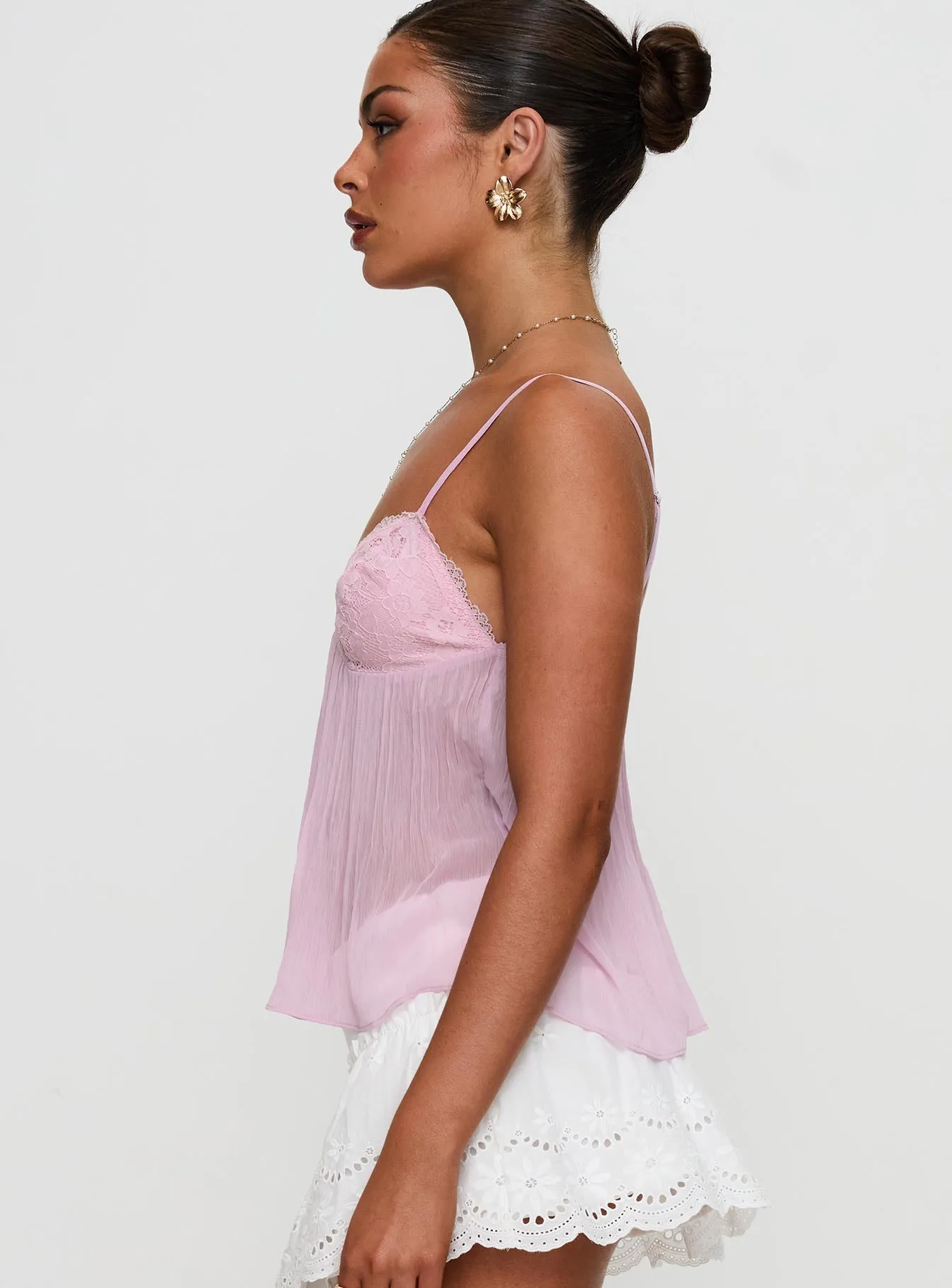 Zami Pleat Top Pink sold by Princess Polly product image thumbnail 4