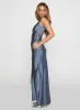Mordecai Halter Maxi Dress Blue sold by Princess Polly