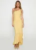Starlights One Shoulder Maxi Dress Lemon sold by Princess Polly
