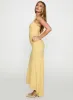Starlights One Shoulder Maxi Dress Lemon sold by Princess Polly