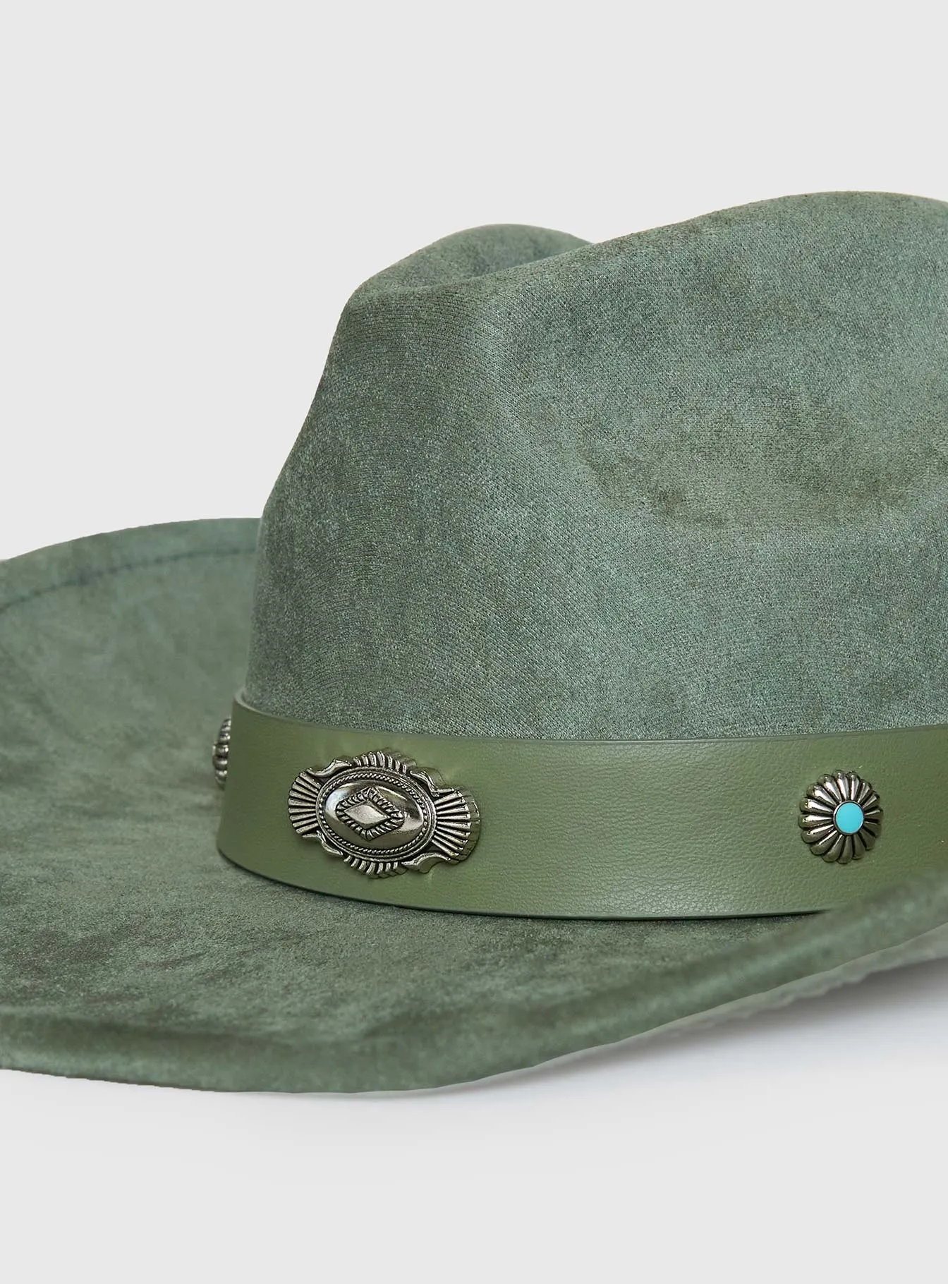 Best Idea Cowboy Hat Green sold by Princess Polly product image thumbnail 4