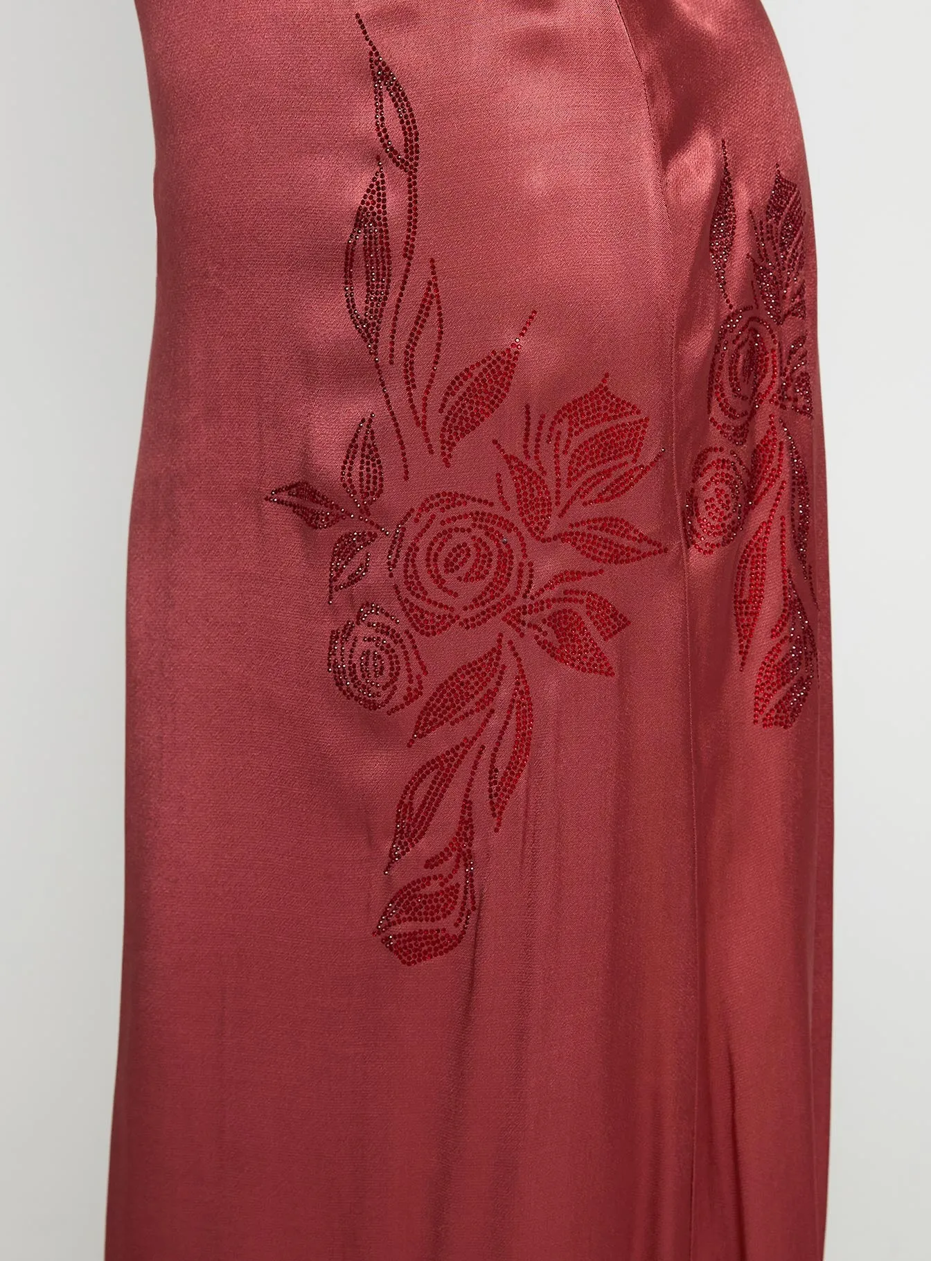 Catch You Up Beaded Maxi Dress Red sold by Princess Polly product image thumbnail 5