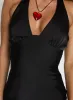 Gloriana Halter Maxi Dress Black sold by Princess Polly